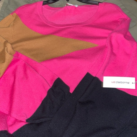 Liz Claiborne Womens Round Neck Long Sleeve Pullover Sweater Size 3X N… - Picture 3 of 5